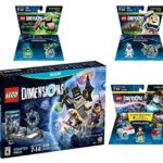 Lego Dimensions Ghostbusters Starter Pack + Peter Venkman Level Pack + Slimer + Stay Puft Fun Packs for Nintendo Wii U Console