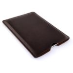 Synthetic Leather iPad Mini Sleeve for iPad Mini 4, 3, 2, & 1 by Dockem; Slim, Simple, and Professional Executive Tablet Case – Soft Felt Lined Dark Brown Basic Protective Pouch Cover