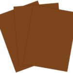 Roselle Vibrant Construction Paper, 50 count, 9 x12 Inches, Dark Brown (CON2191250)