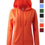 Regna X Women’s Round Neck Long Sleeve Full Zip-Up Hoodie With Drawstrings (16 Various Colors, S-3X)