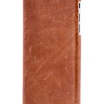 mcmadley Premium Leather Phone Case for iPhone 7 Plus, Genuine Leather, Soft Ultra Thin, Slim Matte Finish Body, Soft Grip, Lightweight, Luxurious Genuine Premium Brown Cowhide Leather