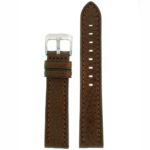Watch Band Dark Brown Genuine Leather 20 millimeter Tech Swiss