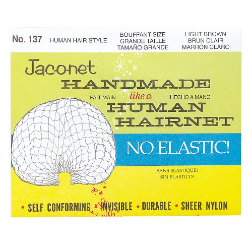 Hair Net No Elastic Bouffant Extra Large Light Brown(12 Packages)