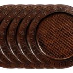 Old Dutch Versailles Charger Plate, 13-Inch, Dark Brown, Set of 6