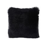 Pillowcase Zippered Closure, Keepfit Winter Autumn Cozy Throw Pillow Cushion Cover Home Decoration 16″x16″ (Black)