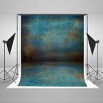 Kate 5ft(W)x7ft(H) Abstract Photography Backdrops for Photographers Microfiber Brown Blue Rusty Photo Background