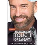 Just for Men Touch of Gray Mustache and Beard Brush-In Color, Dark Brown & Black (Packaging May Vary)