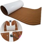 Eva Synthetic Teak Deck Mat For Boat UV Resistant 94.5″x35.4″ Light Brown