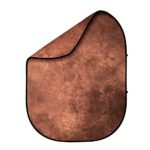 Fovitec  StudioPRO – 5′ x 6.5′ Brown Double-Sided Pop-Out Muslin Backdrop – [Collapsible Background][Matte Finish][Carrying Case Included]