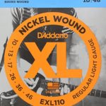 D’Addario EXL110 Nickel Wound Electric Guitar Strings, Regular Light, 10-46