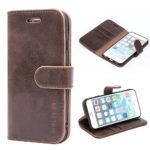 iPhone 6 / 6s Case,Mulbess Leather Case, Flip Folio Book Case, Money Pouch Wallet Cover with Kick Stand for Apple iPhone 6 / 6s,Coffee Brown