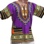 Raan Pah Muang RaanPahMuang Unisex African Bright Dashiki Cotton Shirt Variety Colors