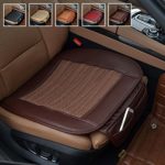 Car Seat Cushion,Suninbox Car Seat Covers[Bamboo Charcoal]Breathable Comfortable Car Cushion,Anti-skid Leather Four Seasons General car seat protector [Dark Brown]