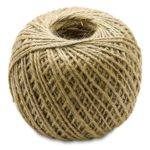 Brown – 400 Feet Jute Twine – Heavy Duty All Natural, Biodegradable,- For Industrial, Packaging, Arts & Crafts, Hobby, Gifts, Decoration, Bundling, Gardening, And Home Use – By Kazco