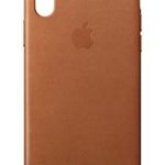 Apple iPhone X Leather Case – Saddle Brown