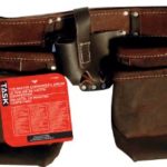 Task Tools T77358 Carpenter’s Apron, Oil-Tanned Dark Brown Leather, 12-Pocket