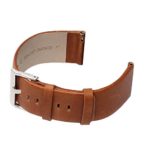 For Fitbit Blaze Bands, bayite Accessory Leather Wristband for Fitbit Blaze Smart Watch Light Brown Large 6.3 – 8.1 inches