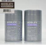 Bosley Thickening Keratin Dark Brown Hair Fibers, 2 Count
