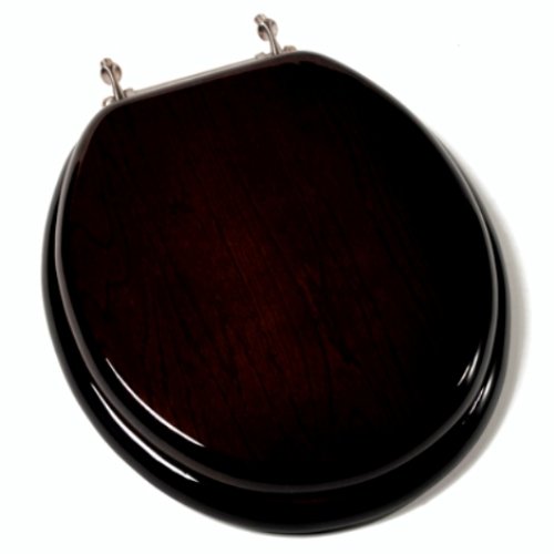 Comfort Seats C1B1R18BN Designer Solid Wood Toilet Seat with PVD