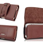 Kingsource (TM) Apple iPhone 5/5c/5s genuine Leather Holster Case Pouch with Flush Belt Clip (iPhone 5/5s/5c genuine leather brown)NOTICE PLEASE WILL ONLY FIT IPHONE 5/5S/5C WITH A THIN COVER OR SKIN