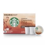Starbucks Cinnamon Dolce Flavored Blonde Light Roast Single Cup Coffee for Keurig Brewers, 1 Box of 10 (10 Total K-Cup pods)