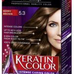 Schwarzkopf Keratin Color Anti-Age Hair Color Cream, 5.3 Berry Brown (Packaging May Vary)