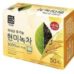 [Nokchawon] NEW USDA Certified Organic Brown Rice Green Tea 50 Tea Bags.