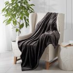 Reafort Ultra Soft Flannel Fleece All Season 350GSM Light Weight Living Room/Bedroom Warm Throw Blanket (Brown, Throw 50″X60″)
