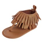 Girl Sandals, Infant Kids Girl Soft Sole Crib Shoes Newborn Tassels Sandals Shoes by kaifongfu (2????Age:6~12 Month, Brown)