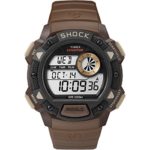 Timex Men’s Expedition Base Shock | Brown Digital Chronograph Watch TW4B07500