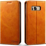Galaxy S8 Plus Wallet Case,Galaxy S8 Plus Case, Galaxy S8 Plus Leather Case,KUMIHO Luxury Vintage Flip Case Cover with Stand Function Credit Card Slots for Samsung Galaxy S8 Plus (Light brown)