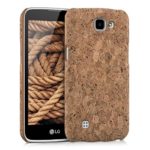 kwmobile Cork case for LG K4 LTE (2016) – protective case cover in light brown