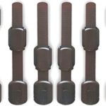WONDERKID Top Quality Adjustable Child Safety Locks – Latches to Baby Proof Cabinets & Appliances. FREE BONUS, Authentic 3M Adhesive, Eco-Friendly Package, Lifetime Replacement. All-Brown, (6 pack)
