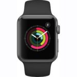 Apple Watch Series 1 Smartwatch 38mm, Space Gray Aluminum Case/ Black Sport Band (Newest Model) (Certified Refurbished)