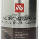 Illy Caffe Monoarabica Brazil Whole Bean Coffee Dark Brown, 8.8 Ounce