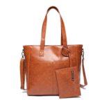 OURBAG 2 Pieces Combo Purses Hobo Handbag PU Leather Totes Matching Wallet