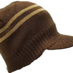 BUNFIREs Reggae Rasta Bob Marley Beanies Knitted Winter Caps Winter/Summer Hats Brown w/Stripes