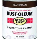 Rust-Oleum 239083 Stops Rust, 32 oz. Quart, Flat Brown