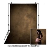 Allenjoy 6.5x10ft maternity portrait photography backdrop pregnancy shoot solid dark brown abstract texture photo studio booth background photocall for Photographer Kids Children Adults