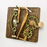 Green Tree Jewelry Single Lever Brown Wood Light Switch Plate