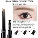 AFY Long lasting and Waterproof Professional Makeup Auto Eyebrow Pencil (No.4 Light Brown)