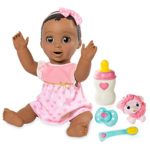 Spinmaster Luvabella – Dark Brown Hair – Responsive Baby Doll with Realistic Expressions and Movement