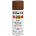 Rust-Oleum 214085 Stops Rust Spray Paint, 12-Ounce, Flat Brown