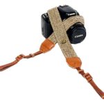 beFree Classic Vintage Camera Shoulder and Neck Strap for All DSLR/SLR Cameras – Nikon, Canon, Sony, Pentax, Olympus, Fuji – Brown