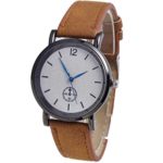 Paymenow Clearance! 2018 New Fashion Women Fashion Watches Scrub Leter Band Analog Quartz Vogue Watches (Brown)