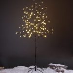Lightshare 5FT LED Star Light Tree, Warm Light, Brown