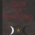 My Book of Shadows-Blood Red Letters-Dark Brown Leather-Triple Goddess, College: 100 sheets / 200 pages, 7.5 by 9.75