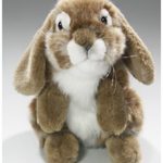 Carl Dick Rabbit Bunny standing dark brown, 7 inches, 18cm, Plush Toy, Soft Toy, Stuffed Animal 2565002