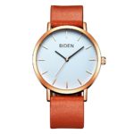 Mens Watches, Womens Watch, Mens Simple Fashion Casual Leather Waterproof Analog Quartz Dress Wrist Watch