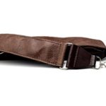 LeatherGraft Walnut Brown Genuine Leather Soft Classic Vintage Distressed Clip on Hook Banjo Strap